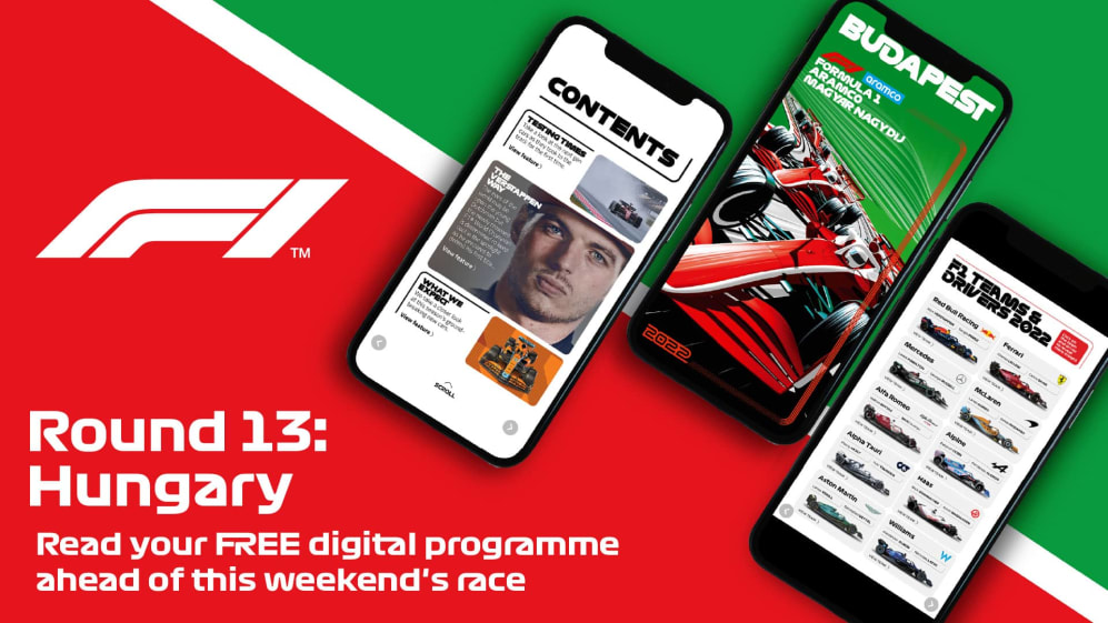 FORMULA 1 ARAMCO MAGYAR NAGYDIJ 2022 free digital race programme